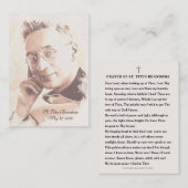 Saint Titus Brandsma Catholic Prayer Priest Platzkarte (Vorne/Hinten)