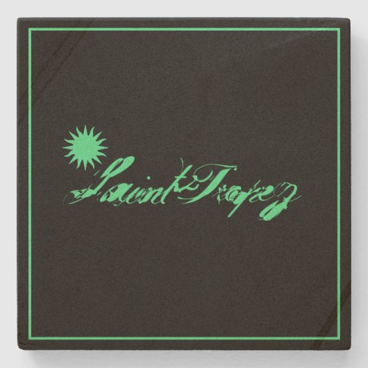 Saint-Tropez Côte d’Azur french riviera Soleil Sun Steinuntersetzer (Vorderseite)