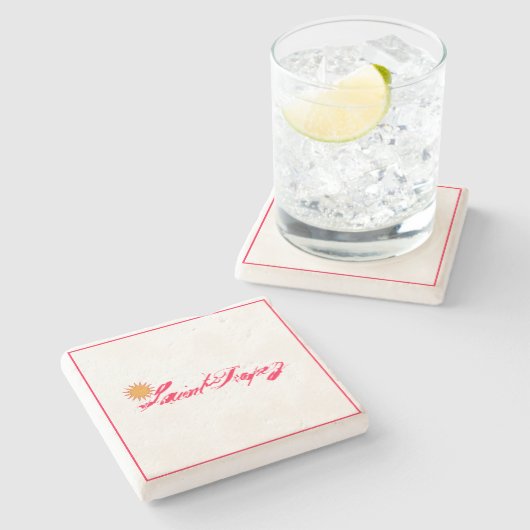 Saint-Tropez Côte d’Azur french riviera Soleil Sun Steinuntersetzer (Seitenansicht)