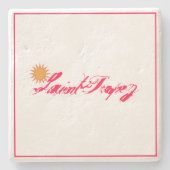 Saint-Tropez Côte d’Azur french riviera Soleil Sun Steinuntersetzer (Vorderseite)