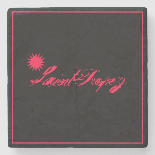 Saint-Tropez Côte d’Azur french riviera Soleil Sun Steinuntersetzer (Vorderseite)