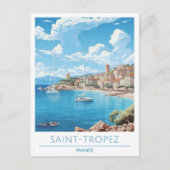 Saint Tropez France Travel Postkarte (Vorderseite)