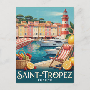 Saint-Tropez Frankreich Französische Riviera Postkarte