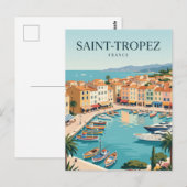 Saint-Tropez Frankreich Postkarte (Vorne/Hinten)