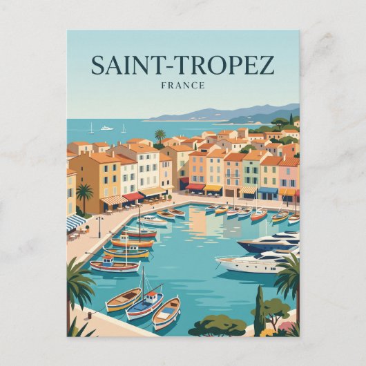 Saint-Tropez Frankreich Postkarte (Vorderseite)