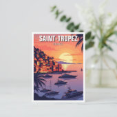 Saint-Tropez Frankreich Reise Postkarte (Stehend Vorderseite)
