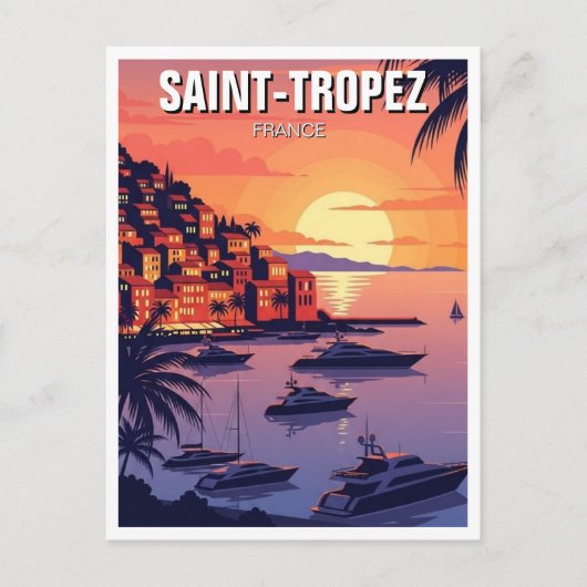 Saint-Tropez Frankreich Reise Postkarte (Vorderseite)
