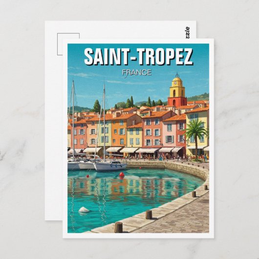 Saint-Tropez Frankreich Reisen Postkarte (Vorne/Hinten)