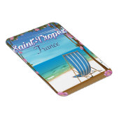 Saint-Tropez Frankreich Reiseplakat Magnet (Rechte Seite)