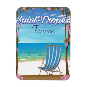 Saint-Tropez Frankreich Reiseplakat Magnet
