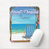 Saint-Tropez Frankreich Reiseplakat Mousepad (Mit Mouse)