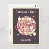 Saint Tropez Frankreich Retro Vintages Party Postc Postkarte (Vorne/Hinten)