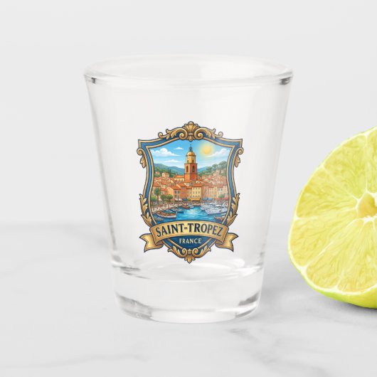 Saint-Tropez Frankreich Schnapsglas (Vorderseite)