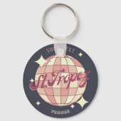 Saint Tropez Frankreich Urlaub Vintages Zubehör Schlüsselanhänger (Rückseite)