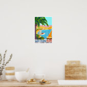 Saint Tropez Frankreich Vintage Reise Poster (Küche)