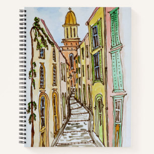 Saint-Tropez Gebäude   Französische Riviera, Fra Notizblock