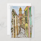 Saint-Tropez Gebäude | Französische Riviera, Frank Postkarte (Vorne/Hinten)