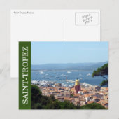 Saint Tropez grün Postkarte (Vorne/Hinten)