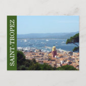 Saint Tropez grün Postkarte (Vorderseite)