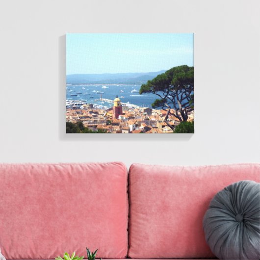 Saint Tropez Leinwand (Insitu (Wohnzimmer))