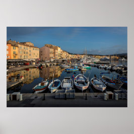 Saint Tropez Port, Blue Coast, Frankreich Poster