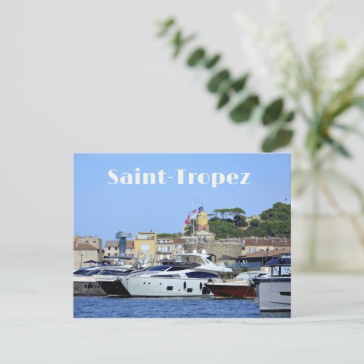 Saint-Tropez Postkarte (Stehend Vorderseite)