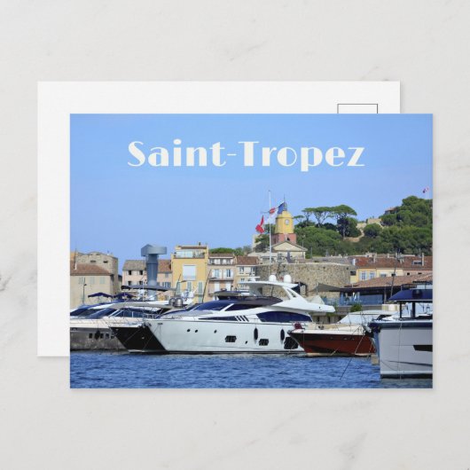 Saint-Tropez Postkarte (Vorne/Hinten)