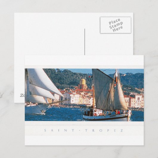 Saint - Tropez - Postkarte (Vorne/Hinten)