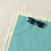 Saint Tropez Retro Vintag blaues Strandtuch (Beispiel)