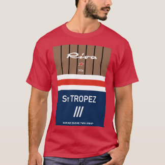 Saint Tropez Riva Aquarama Italien Motorboot Yacht T-Shirt
