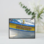 Saint Tropez Schiff Postkarte (Stehend Vorderseite)