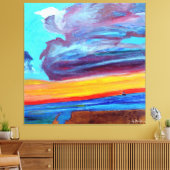 Saint-Tropez Skies Leinwanddruck (Insitu (Wohnzimmer))