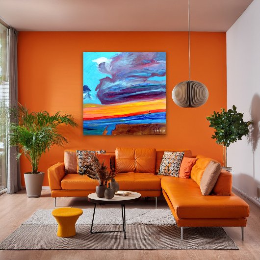 Saint-Tropez Skies Leinwanddruck