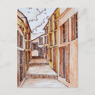 Saint-Tropez Straßen   Französische Riviera, Frank Postkarte