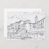 Saint-Tropez Waterfront | Französische Riviera, Fr Postkarte (Vorne/Hinten)