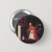 Saint Turibius von Mogrovejo Erzbischof von Lima Button (Vorne & Hinten)