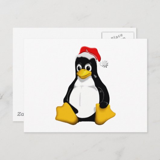 Saint Tux Postkarte (Vorne/Hinten)