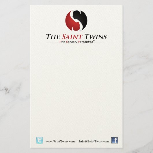 Saint Twins Notepad Briefpapier (Vorderseite)
