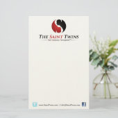Saint Twins Notepad Briefpapier (Stehend Vorderseite)