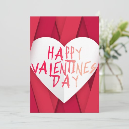 Saint-Valentin Feiertagskarte (Stehend Vorderseite)