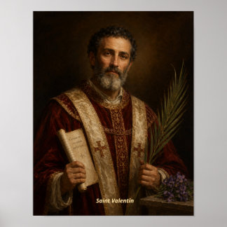 Saint Valentin Kunst Druck Poster