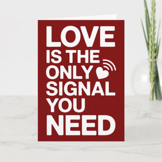 Saint-Valentin QR Code vidéo amour Karte (Vorderseite)