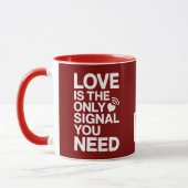 Saint-Valentin QR-Code Video Liebe Tasse (Links)