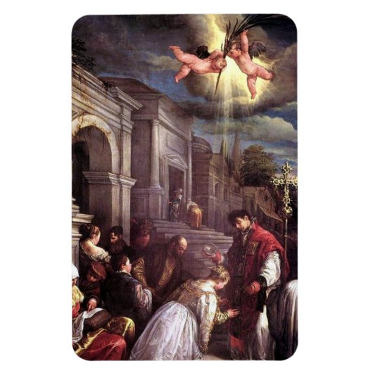 Saint Valentine taufen Saint Lucilla Magnet (Vertikal)