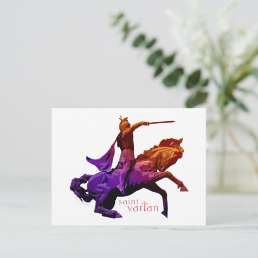 Saint Vartan Postkarte (Stehend Vorderseite)