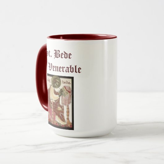 Saint Venerable Bede Tasse (Vorderseite Links)