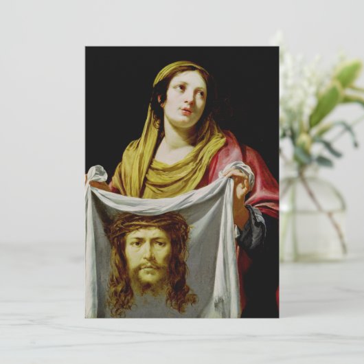 Saint Veronica Feiertagskarte (Stehend Vorderseite)