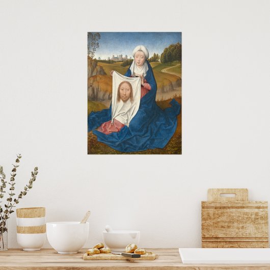 Saint Veronica - Hans Memling Fine Art Poster (Küche)
