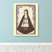 Saint Veronica Jesus konfrontiert Vintage Kunstmal Leinwanddruck (Insitu (Holzboden))