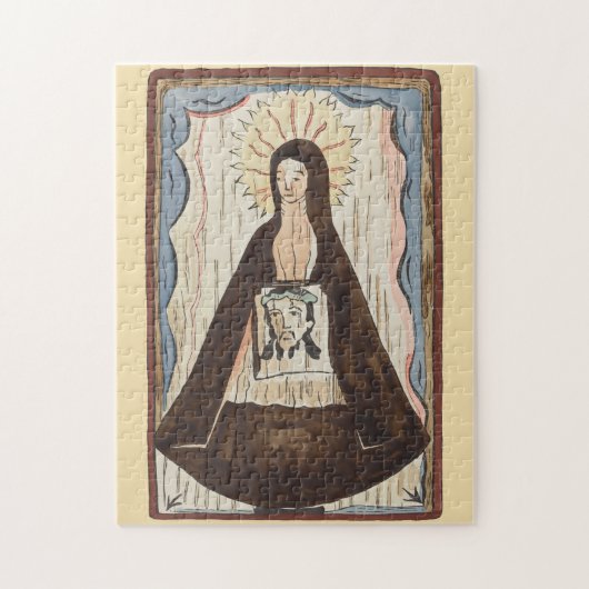 Saint Veronica Jesus konfrontiert Vintage Kunstmal Puzzle (Vertikal)